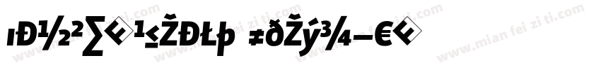 SansExpBlack Oblique字体转换